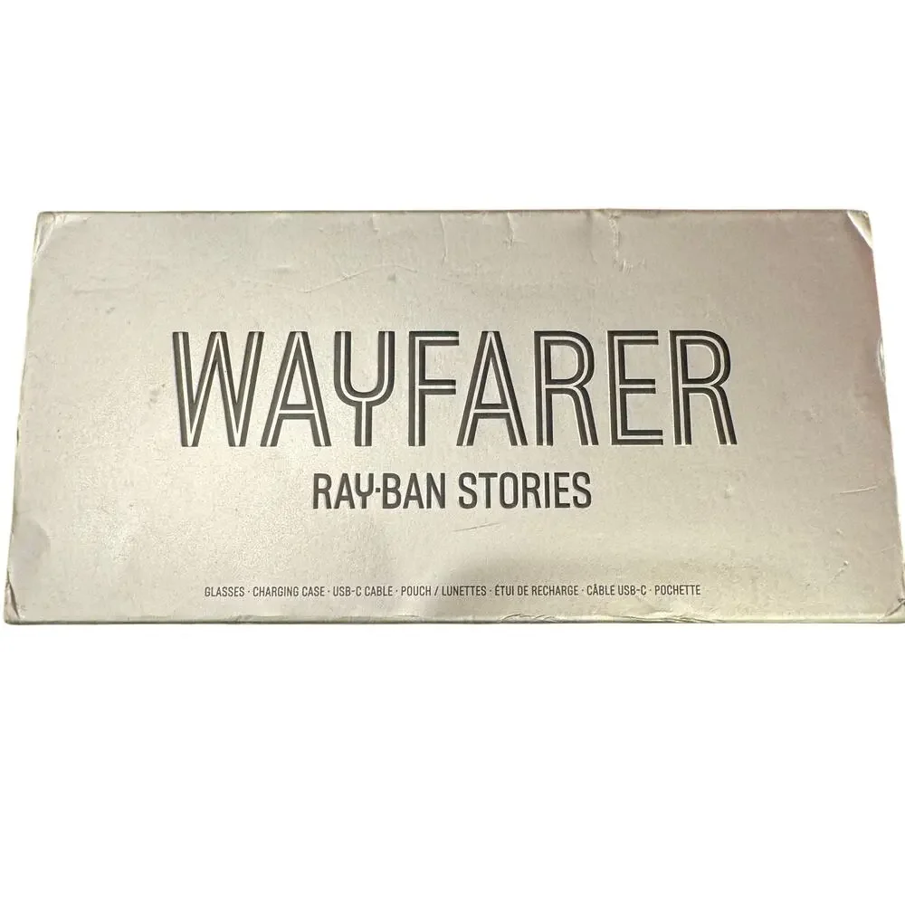 Ray-Ban Stories Wayfarer Smart Glasses RW4002 Meta Facebook Complete Box